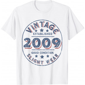 Vintage Established 2009 12th Birthday Party Retro Men T-Shirt