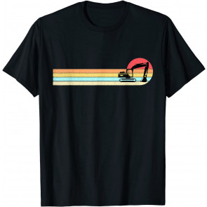 Vintage Excavator Driver Construction Machine Mechanic T-Shirt