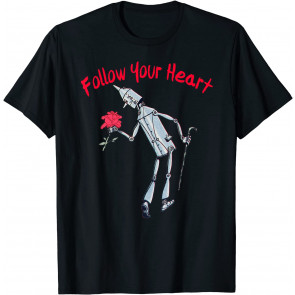 Vintage Fairytale Cute Red Rose Tin Man Retro Wizard Of OZ T-Shirt