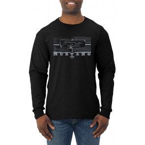 Vintage Ford Mustang Silver Honeycomb Grill Distressed T-Shirt