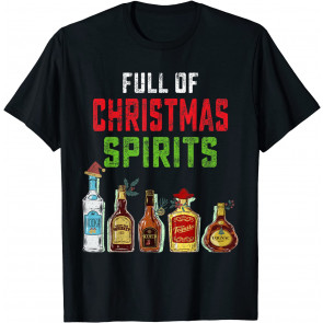 Vintage Full Of Christmas Spirits T-Shirt