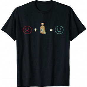 Vintage Glass Of Vodka Drinker And For A Drinking Lovers T-Shirt