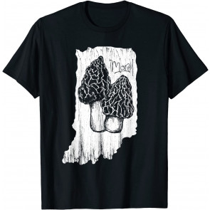 Vintage Goblincore Morel Mushroom T-Shirt