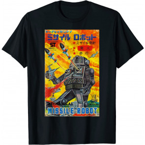 Vintage Graphic Missile Robot Japanese Retro Old Toy Anime T-Shirt