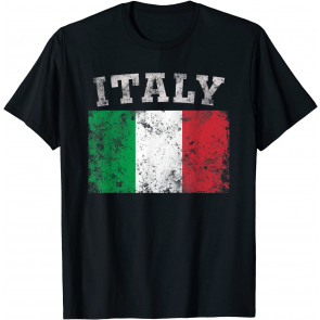 Vintage Italian Italy Flag Pride Gift T-Shirt