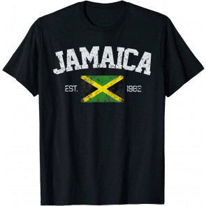 Vintage Kingston Jamaica Est. 1962 Souvenir Gift T-Shirt