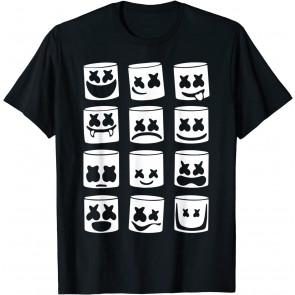 Vintage Marshmallows Face Arts Emotions Yearbook Dancing DJ T-Shirt