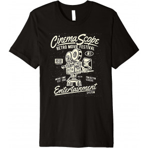 Vintage Movie Buffs Cinemascope Retro Movie Festival Lovers T-Shirt