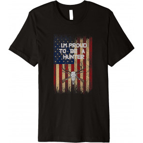 Vintage Patriotic American Flag Deer T-Shirt