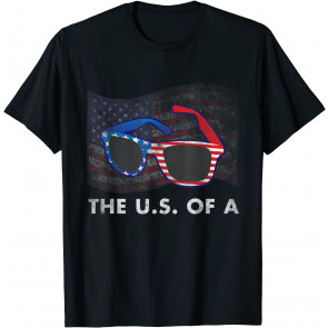Vintage Patriotic Sunglasses Independence July 4th T-Shirt