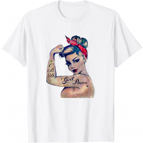 Vintage Pin Up Flexing Women CBD T-Shirt
