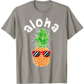 VINTAGE Pineapple Aloha Sunglasses Hawaiian T-Shirt