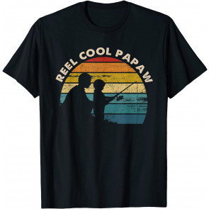 Vintage Reel Cool Papaw Fishing T T-Shirt