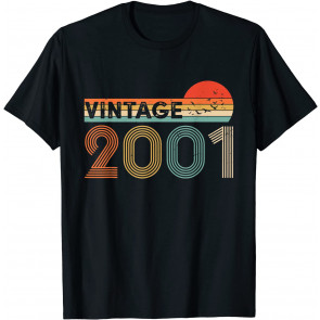 Vintage Retro 2001 18 Years Old 18th Birthday Gift T-Shirt