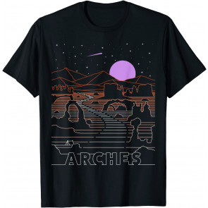 Vintage Retro Arches National Park - Delicate Arch Moab Utah T-Shirt