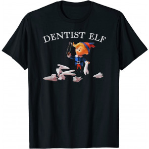 Vintage Retro Christmas Dentist Elf T-Shirt