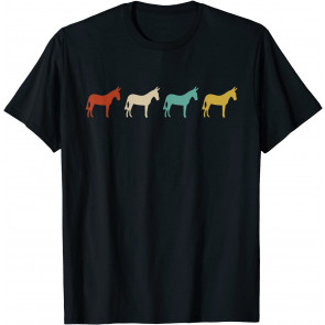 Vintage Retro Donkey Mule Animal Gift T-Shirt