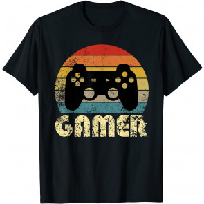 Vintage Retro Gamer Video Game Player Boys T-Shirt