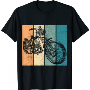 Vintage Retro Motorcycle Chopper Bikers Men Women Boys Girls T-Shirt