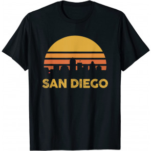 Vintage Retro San Diego California July 4th Independence T-Shirt