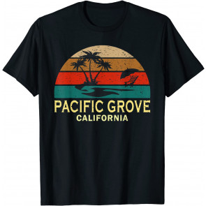 Vintage Retro Sunset Pacific Grove T-Shirt