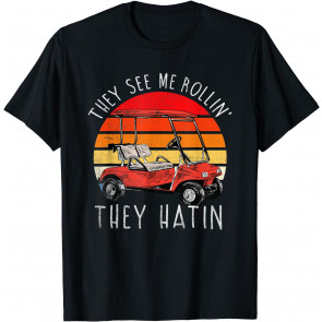 Vintage Retro They See Me Rollin They T-Shirt