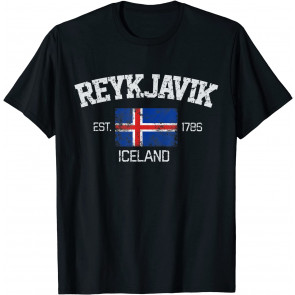 Vintage Reykjavik Iceland Souvenir Gift T-Shirt