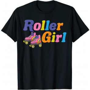 Vintage Roller Girl Retro Skating 70s 80s Skate Gift T-Shirt