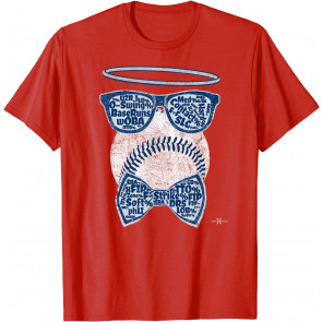 Vintage Sabermetrics Angel Stat Geek Baseball Nerd W/ Halo T-Shirt