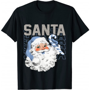 Vintage Santa Sneaker Match 4 University Blue T-Shirt