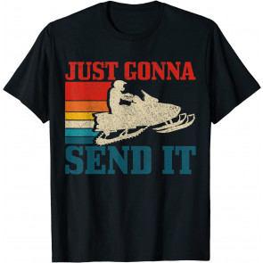 Vintage Snowmobile Just Gonna Send It T-Shirt