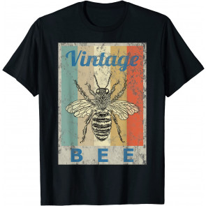 Vintage Style Bee Queen Honey Beekeeper Beekeeping T-Shirt
