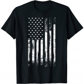 Vintage Style Patriotic Gift Distressed America USA Flag T-Shirt