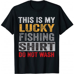 Vintage This Is My Lucky Fishing  T-Shirt