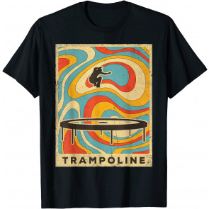 Vintage Trampoline Sport Retro Poster Gift T-Shirt