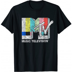 Vintage TV Signal Logo T-Shirt