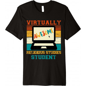Virtually Awesome Religious Studies Student Retro Men Women T-Shirt