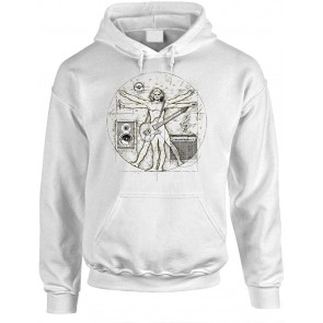 Vitruvian Music - Leonardo Davinci Man Guitar - T-Shirt