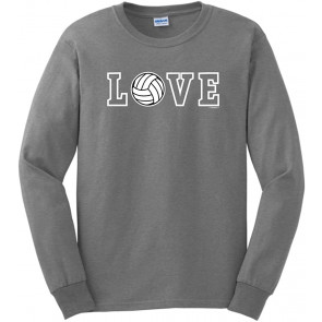 Volleyball Gifts Love Spelled With Volleyball T-Shirt