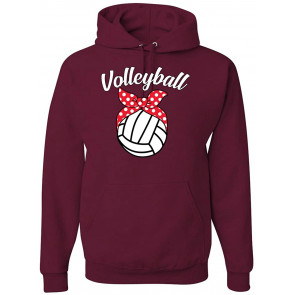Volleyball Mom Cute Bow Ribbon Ball Mother's Day T-Shirt