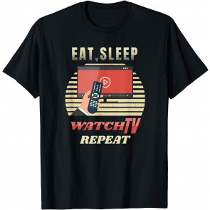 Watch TV Inspired Nap And TV Related Television Lover Design T-Shirt