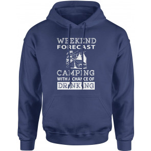 Weekend Forecast Camping With A Chance Of Drinking T-Shirt