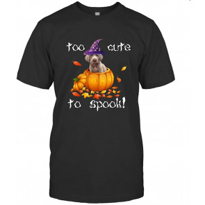 Weimaraner Too Cute To Spook Halloween Dog T-Shirt