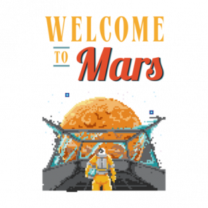 Welcome To Mars Retro Tshirt