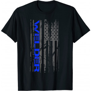 Welding Patriotic American Flag Iron Worker Welder T-Shirt