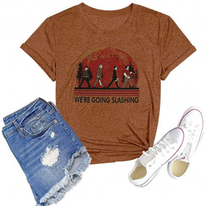 Were Going Slashing Letter T-Shirt
