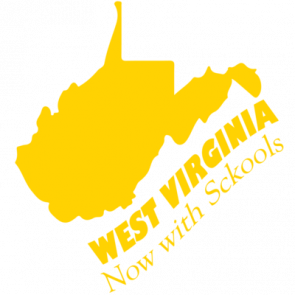 West Virginia  Now With Sckools  West Virginia Tshirt