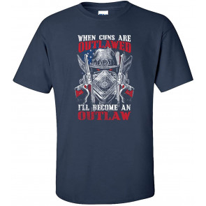 When Guns Are Outlawed I'll Become An Outlaw Hat Bandana Pistols T-Shirt