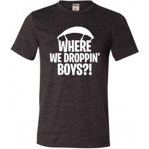 Where We Dropping Boys Triblend T-Shirt