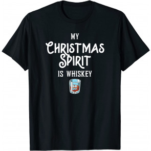 Whiskey Christmas Spirit Drinking T-Shirt